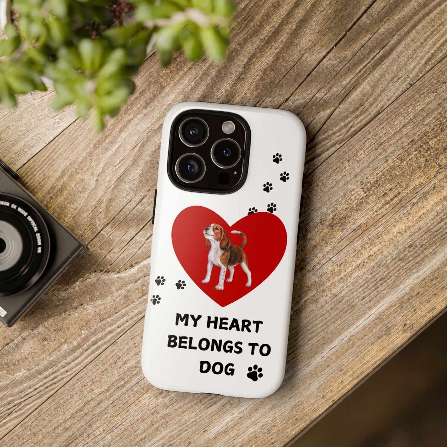 My Heart Belongs to Dog -Beagle Version-  Smart Phone Tough Case