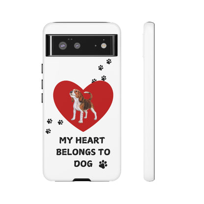 My Heart Belongs to Dog -Beagle Version-  Smart Phone Tough Case