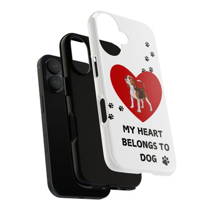 My Heart Belongs to Dog -Beagle Version-  Smart Phone Tough Case