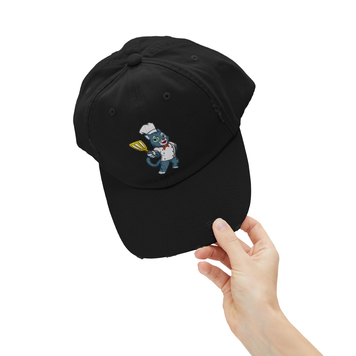 Unisex Cosmic the Foodie Distressed Cap