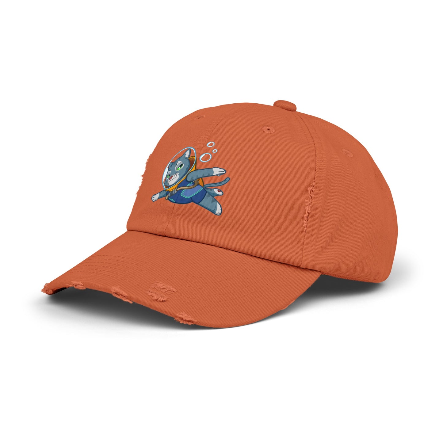 Unisex Cosmic Under the Sea Distressed Cap