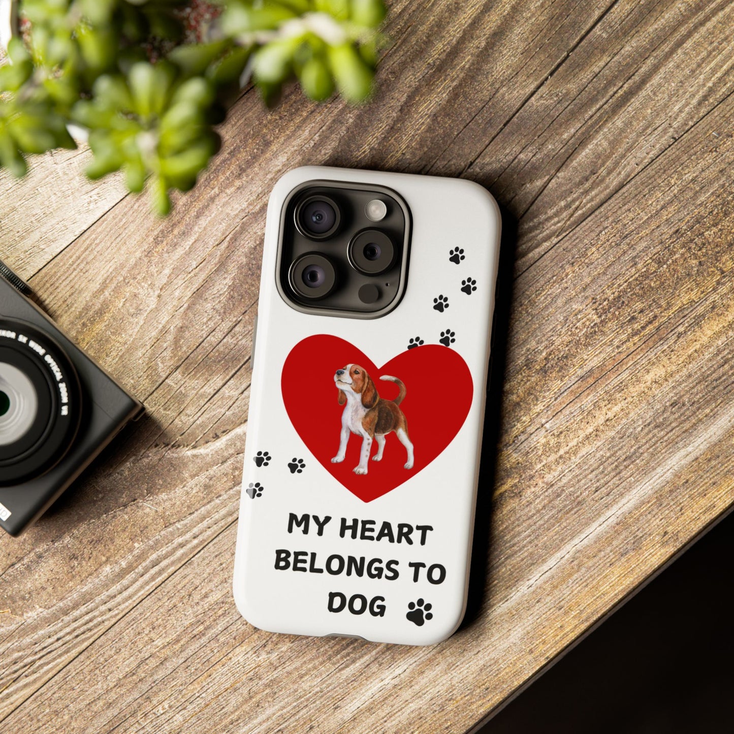 My Heart Belongs to Dog -Beagle Version-  Smart Phone Tough Case