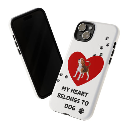 My Heart Belongs to Dog -Beagle Version-  Smart Phone Tough Case