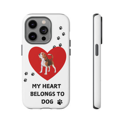 My Heart Belongs to Dog -Beagle Version-  Smart Phone Tough Case