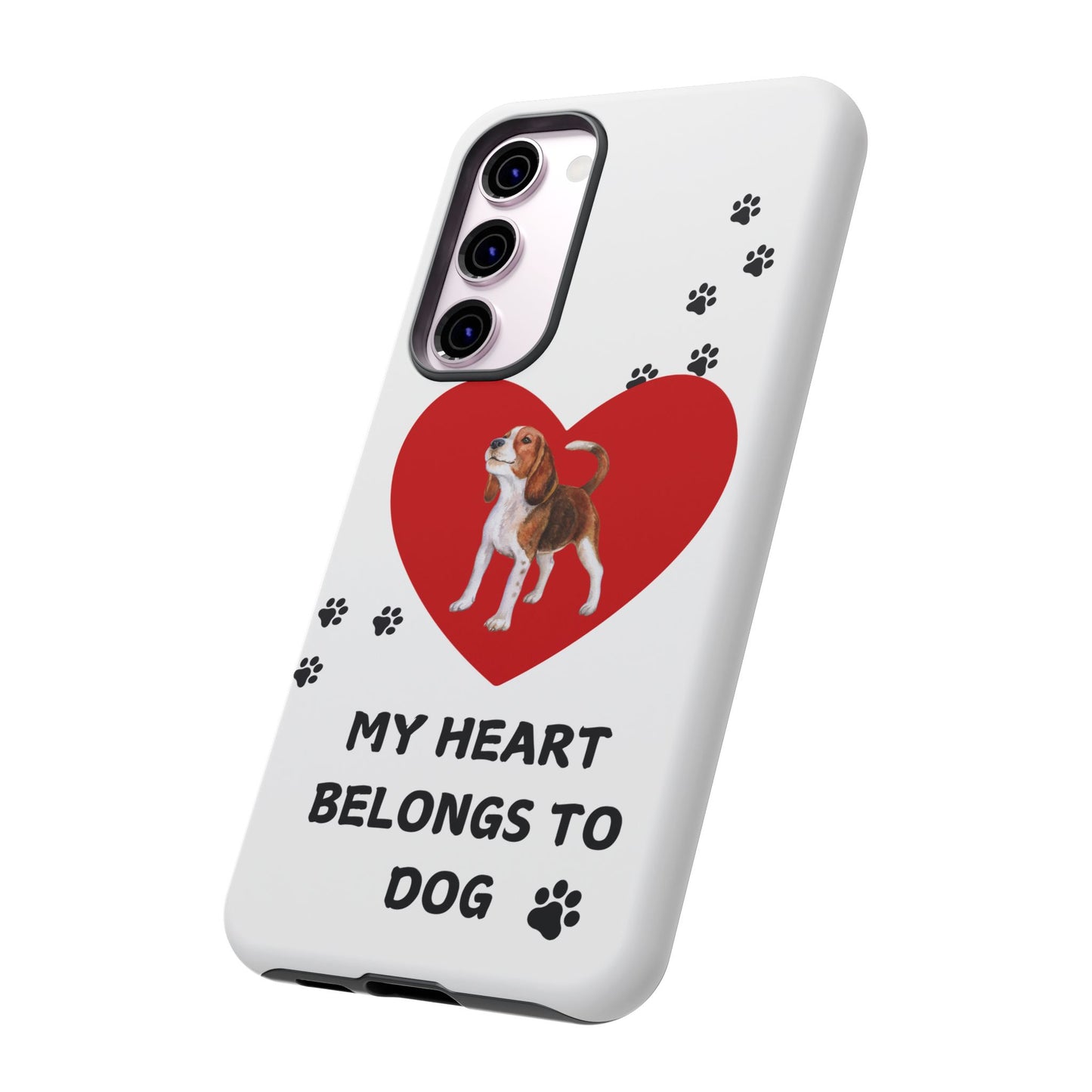 My Heart Belongs to Dog -Beagle Version-  Smart Phone Tough Case