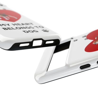 My Heart Belongs to Dog -Beagle Version-  Smart Phone Tough Case