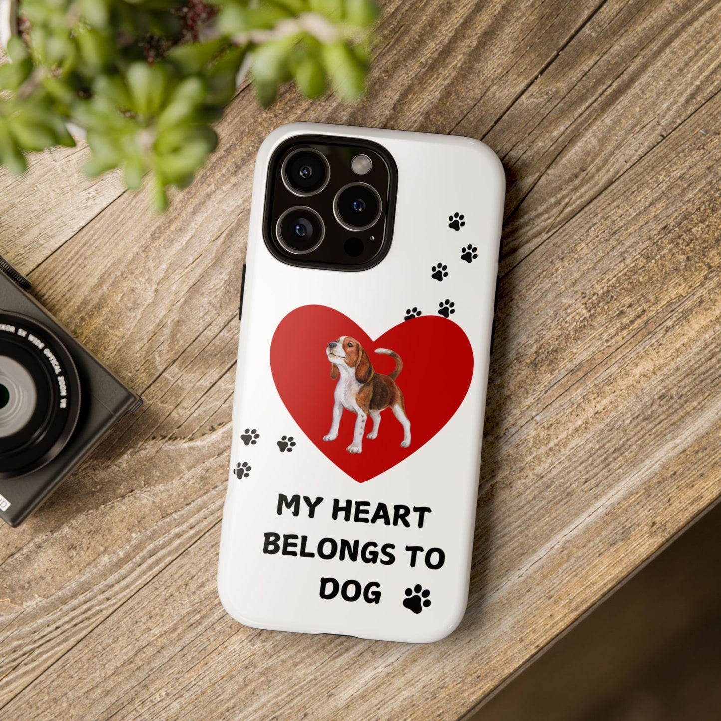 My Heart Belongs to Dog -Beagle Version-  Smart Phone Tough Case