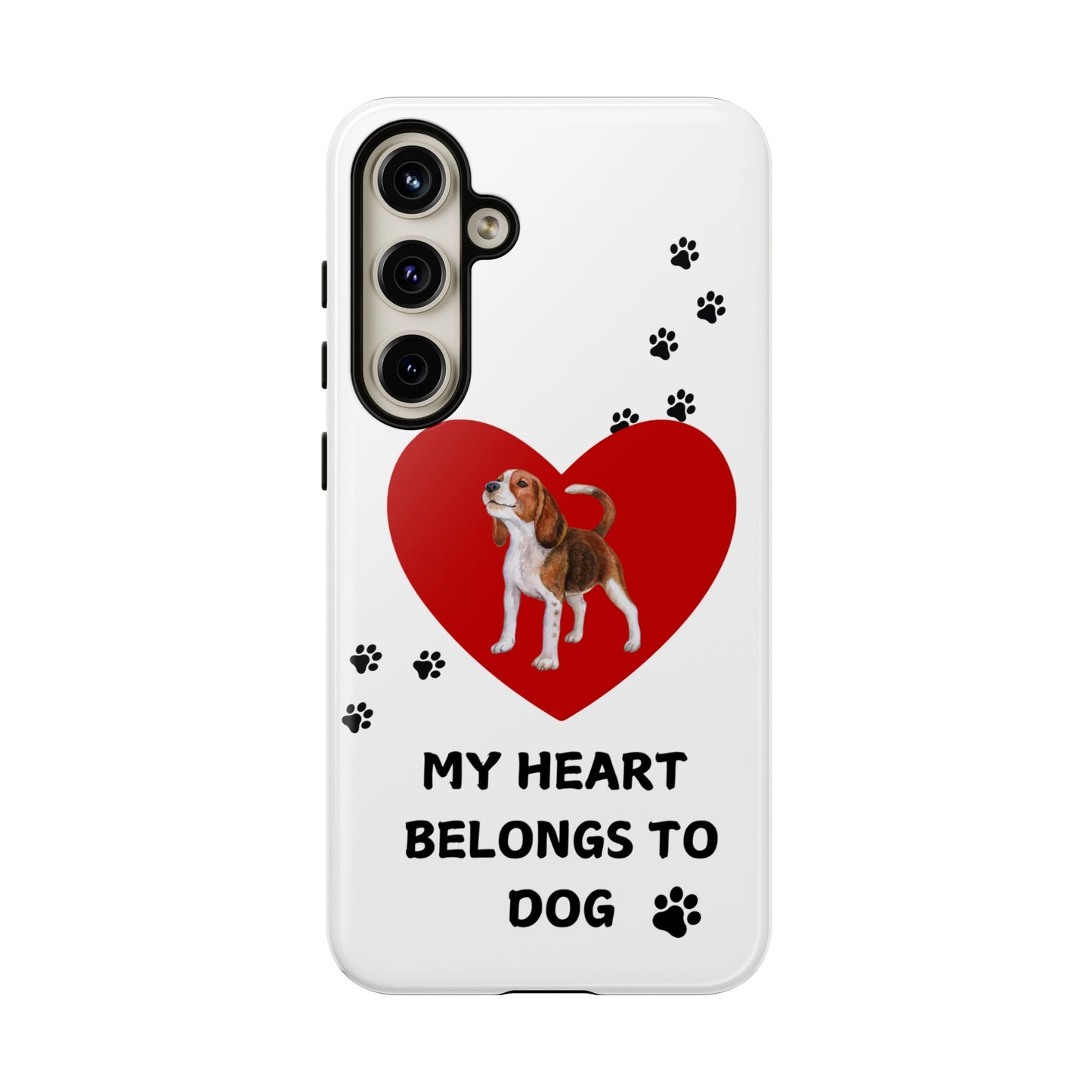 My Heart Belongs to Dog -Beagle Version-  Smart Phone Tough Case