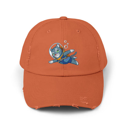 Unisex Cosmic Under the Sea Distressed Cap