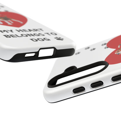 My Heart Belongs to Dog -Beagle Version-  Smart Phone Tough Case