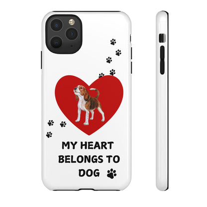 My Heart Belongs to Dog -Beagle Version-  Smart Phone Tough Case