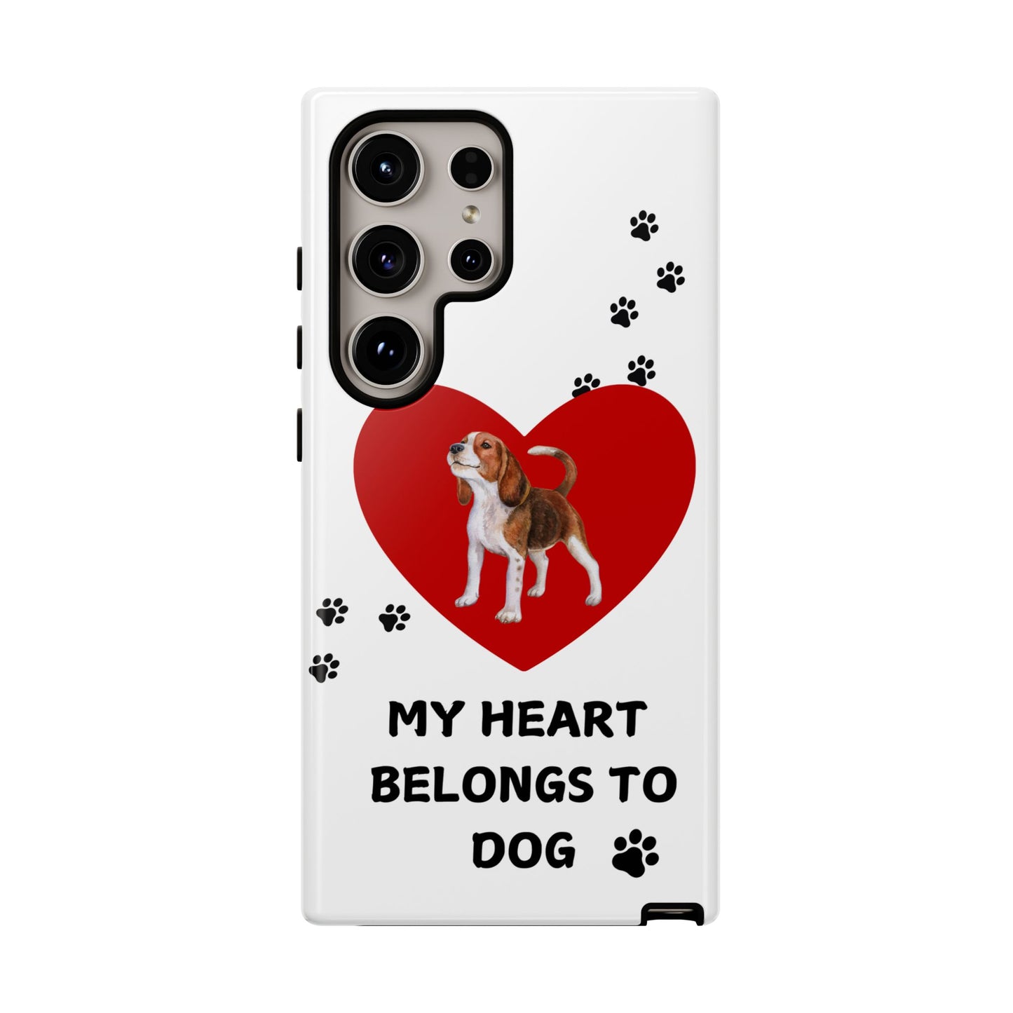 My Heart Belongs to Dog -Beagle Version-  Smart Phone Tough Case