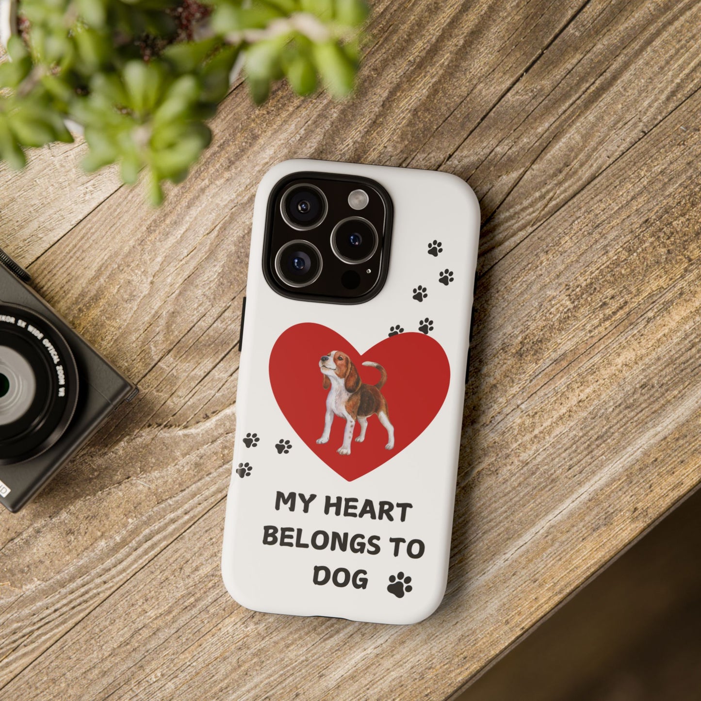 My Heart Belongs to Dog -Beagle Version-  Smart Phone Tough Case