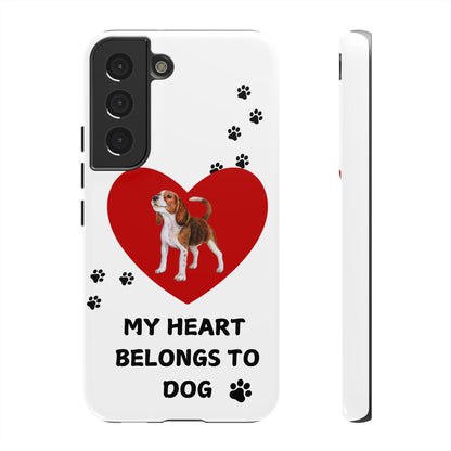 My Heart Belongs to Dog -Beagle Version-  Smart Phone Tough Case