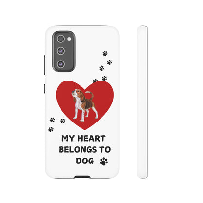 My Heart Belongs to Dog -Beagle Version-  Smart Phone Tough Case