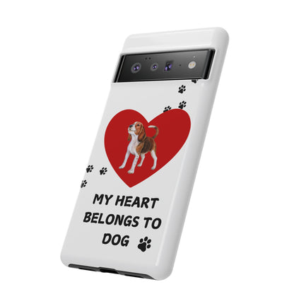 My Heart Belongs to Dog -Beagle Version-  Smart Phone Tough Case