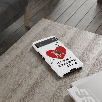 My Heart Belongs to Dog -Beagle Version-  Smart Phone Tough Case