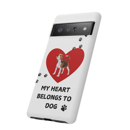 My Heart Belongs to Dog -Beagle Version-  Smart Phone Tough Case