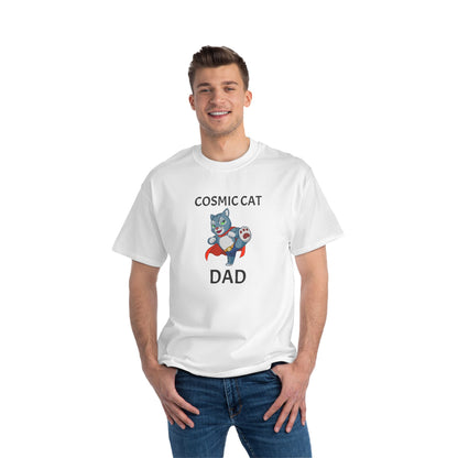 Dad Cosmic Cat Short-Sleeve Beefy-T®  Mens T-Shirt