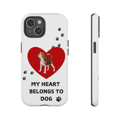 My Heart Belongs to Dog -Beagle Version-  Smart Phone Tough Case