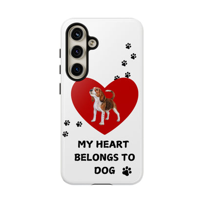 My Heart Belongs to Dog -Beagle Version-  Smart Phone Tough Case