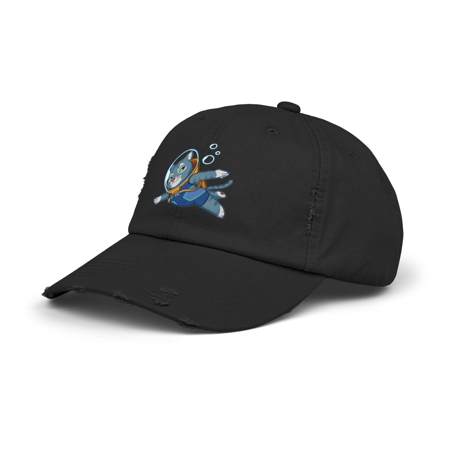 Unisex Cosmic Under the Sea Distressed Cap