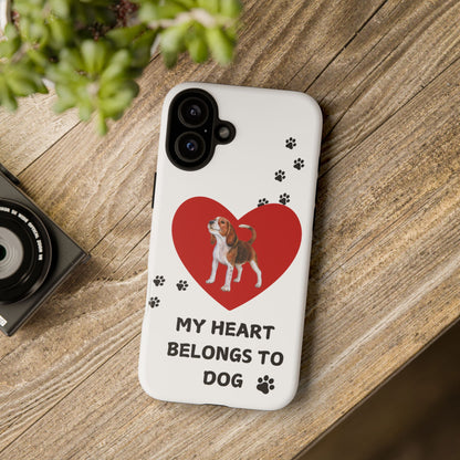 My Heart Belongs to Dog -Beagle Version-  Smart Phone Tough Case