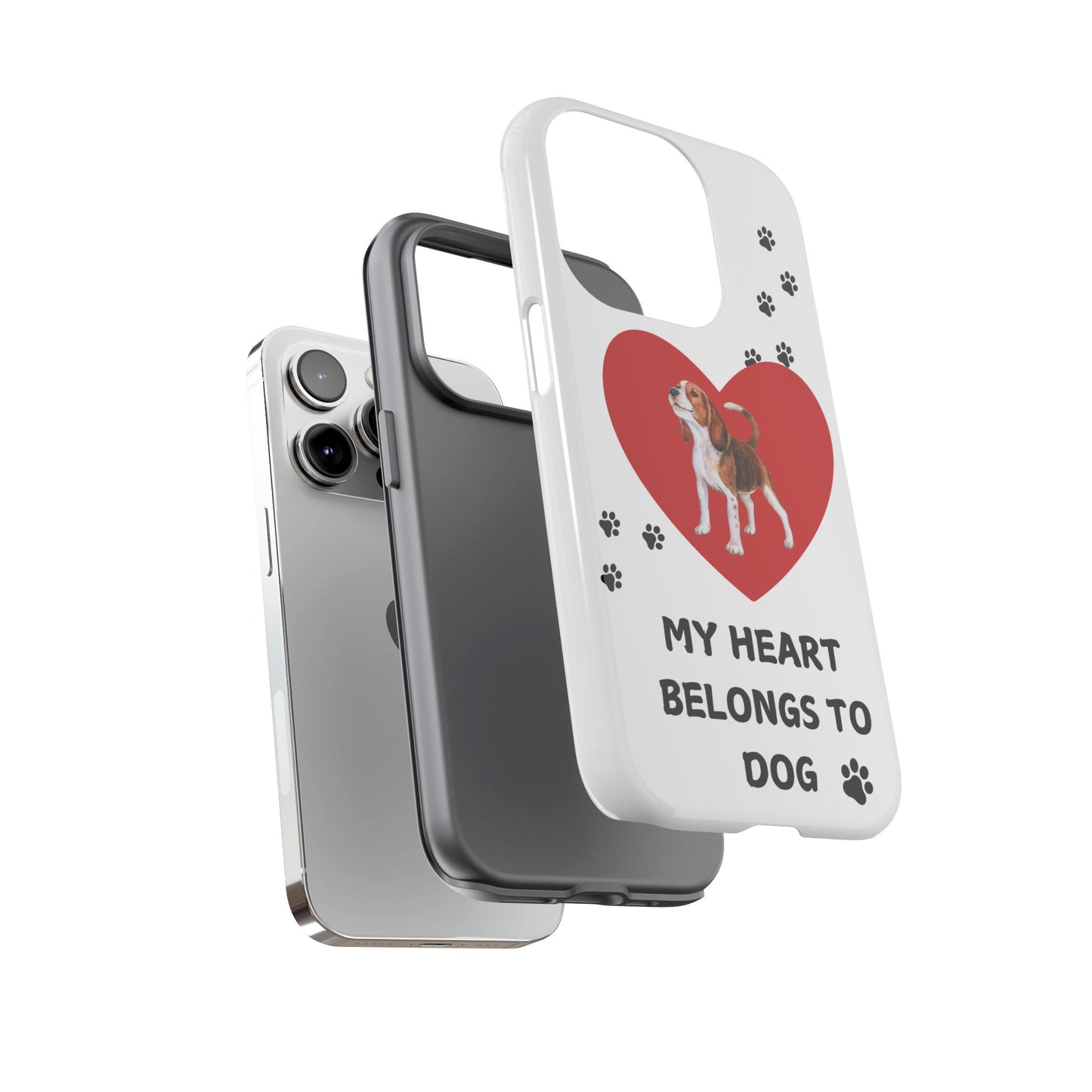 My Heart Belongs to Dog -Beagle Version-  Smart Phone Tough Case