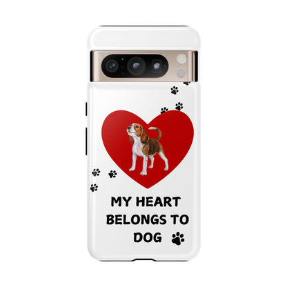 My Heart Belongs to Dog -Beagle Version-  Smart Phone Tough Case