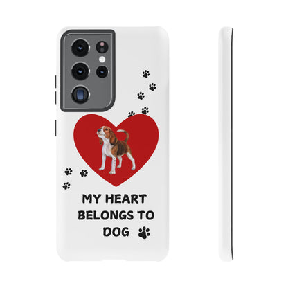 My Heart Belongs to Dog -Beagle Version-  Smart Phone Tough Case