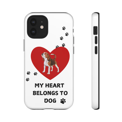 My Heart Belongs to Dog -Beagle Version-  Smart Phone Tough Case