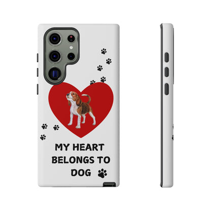 My Heart Belongs to Dog -Beagle Version-  Smart Phone Tough Case