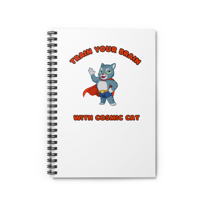 Spiral Notebook - Ruled Line - Featuring Cosmic Cat