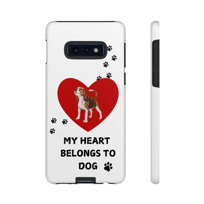 My Heart Belongs to Dog -Beagle Version-  Smart Phone Tough Case