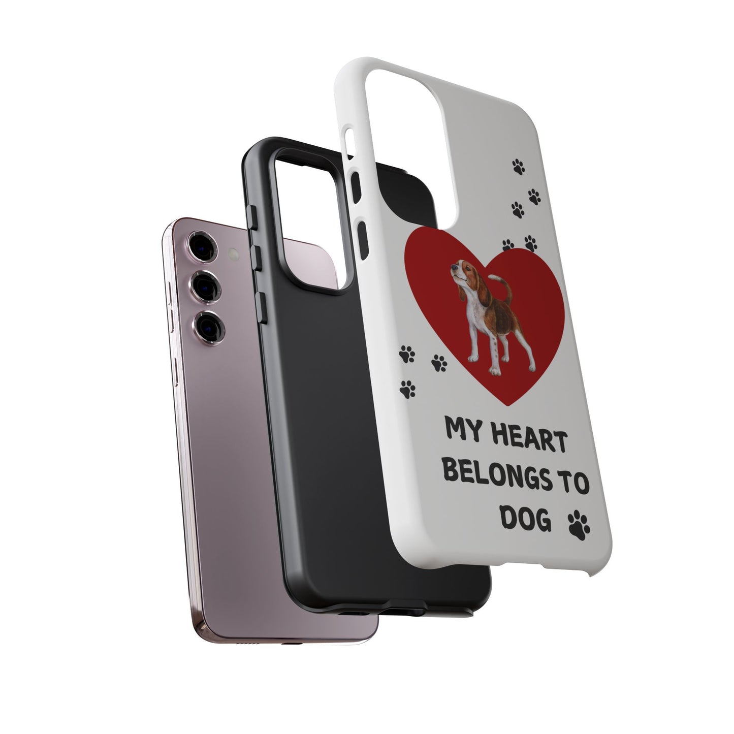 My Heart Belongs to Dog -Beagle Version-  Smart Phone Tough Case