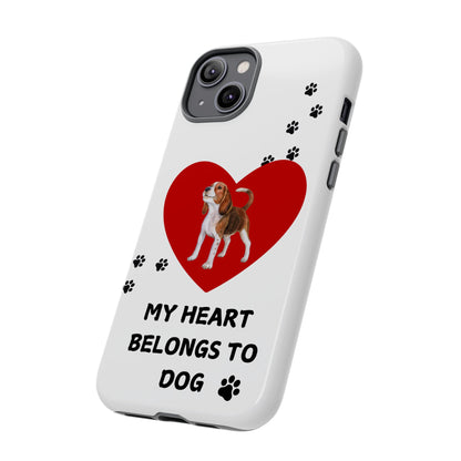 My Heart Belongs to Dog -Beagle Version-  Smart Phone Tough Case