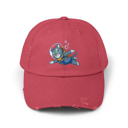 Unisex Cosmic Under the Sea Distressed Cap