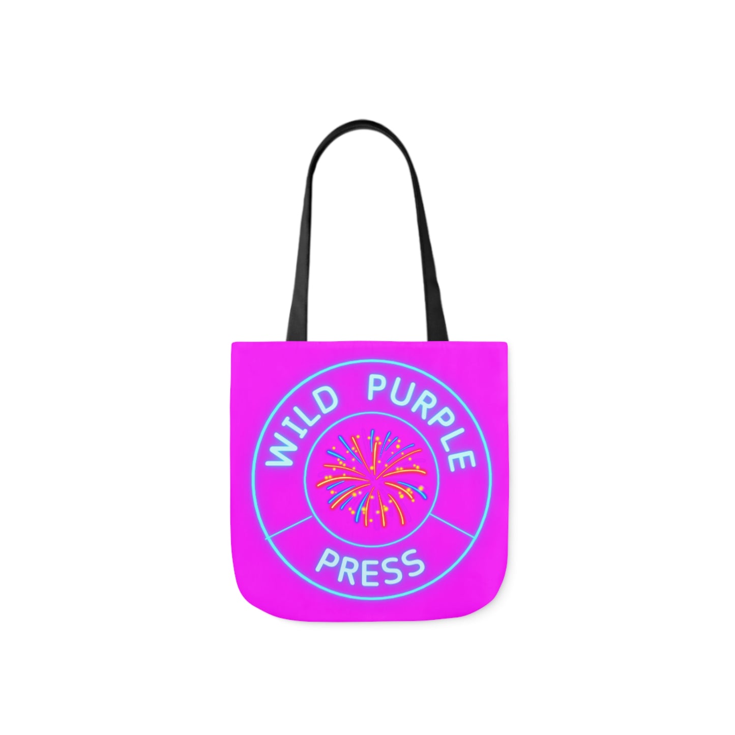 WILD PURPLE PRESS Canvas Tote Bag, 5-Color Straps