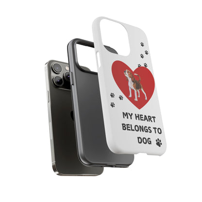 My Heart Belongs to Dog -Beagle Version-  Smart Phone Tough Case