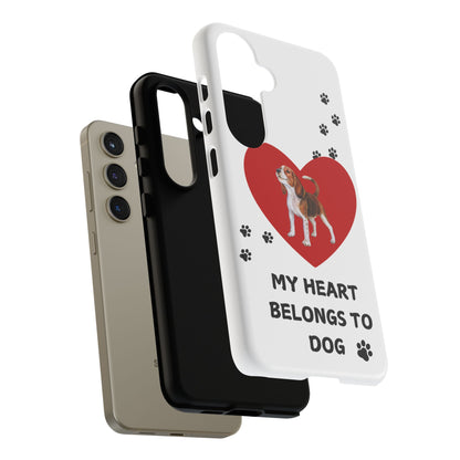 My Heart Belongs to Dog -Beagle Version-  Smart Phone Tough Case