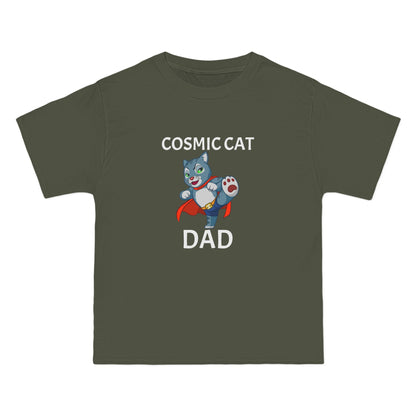 Dad Cosmic Cat Short-Sleeve Beefy-T®  Mens T-Shirt