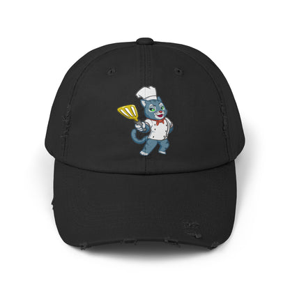 Unisex Cosmic the Foodie Distressed Cap