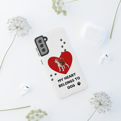 My Heart Belongs to Dog -Beagle Version-  Smart Phone Tough Case