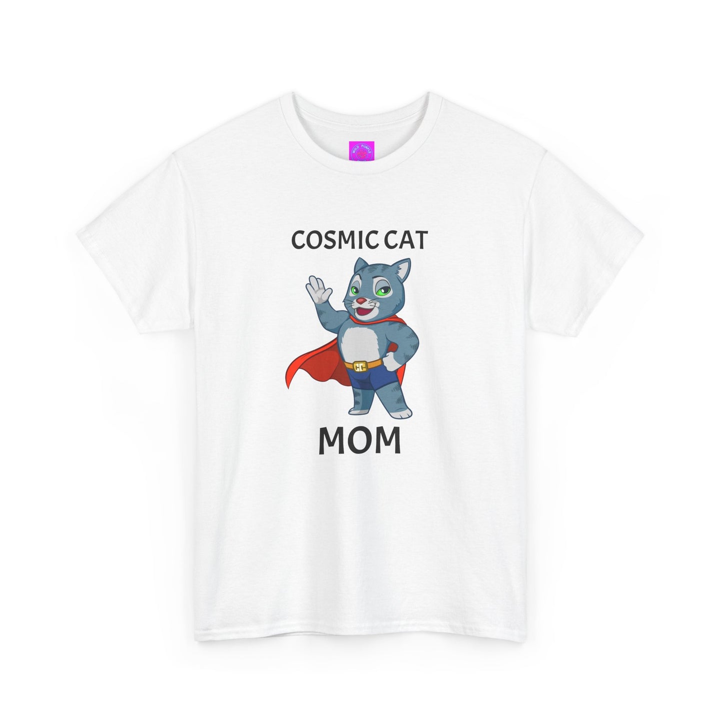 "Cosmic Cat Mom" Heavy Cotton Tee