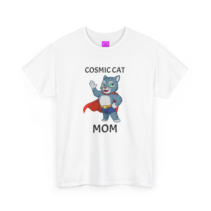 "Cosmic Cat Mom" Heavy Cotton Tee