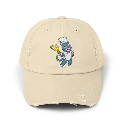 Unisex Cosmic the Foodie Distressed Cap