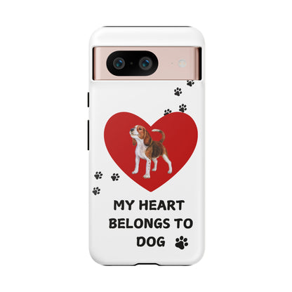 My Heart Belongs to Dog -Beagle Version-  Smart Phone Tough Case