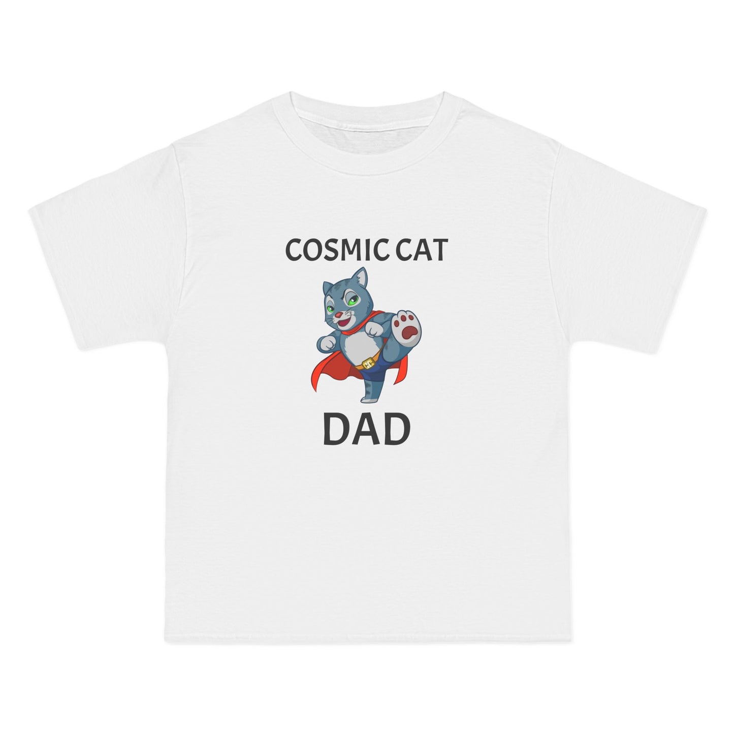 Dad Cosmic Cat Short-Sleeve Beefy-T®  Mens T-Shirt