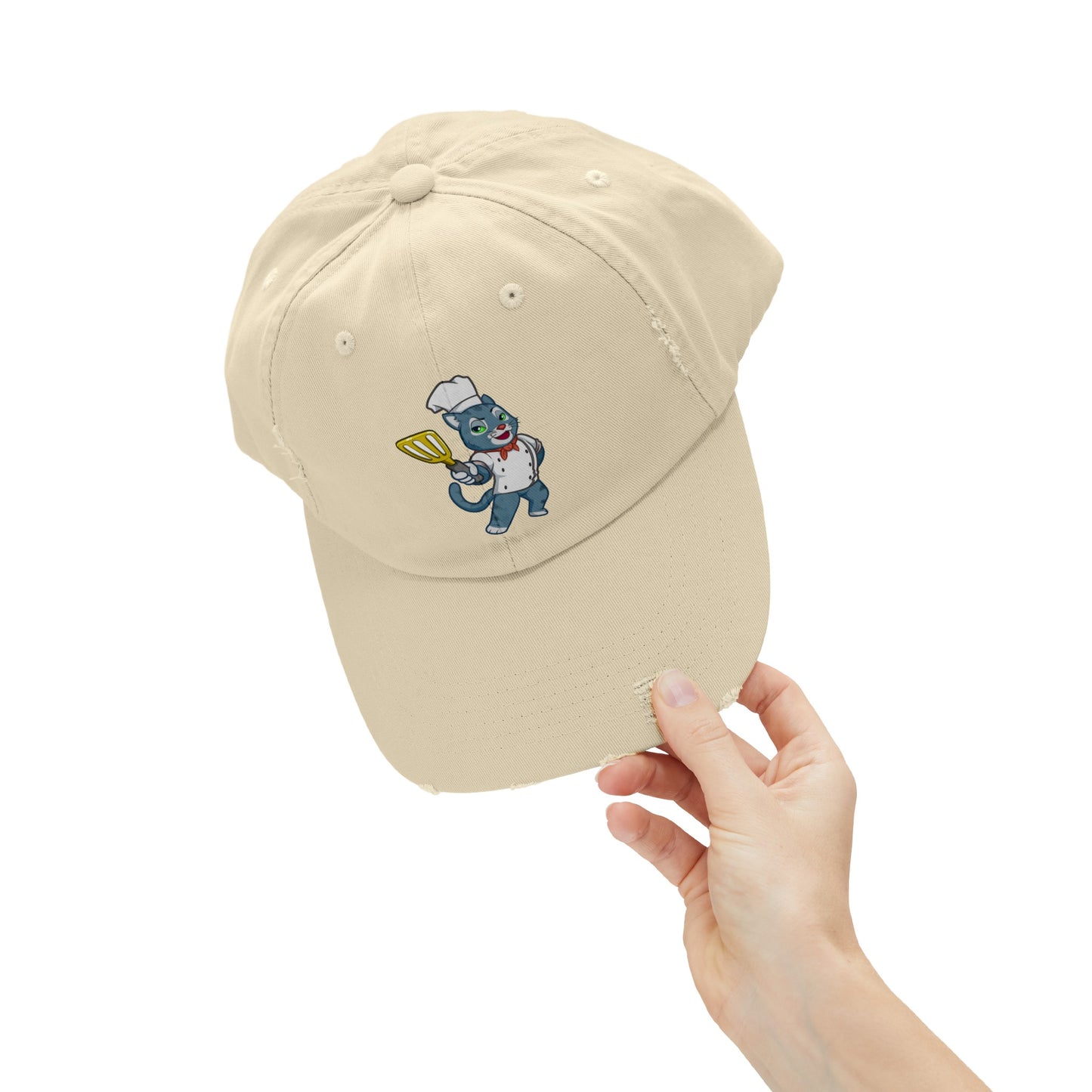 Unisex Cosmic the Foodie Distressed Cap