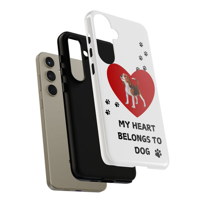 My Heart Belongs to Dog -Beagle Version-  Smart Phone Tough Case